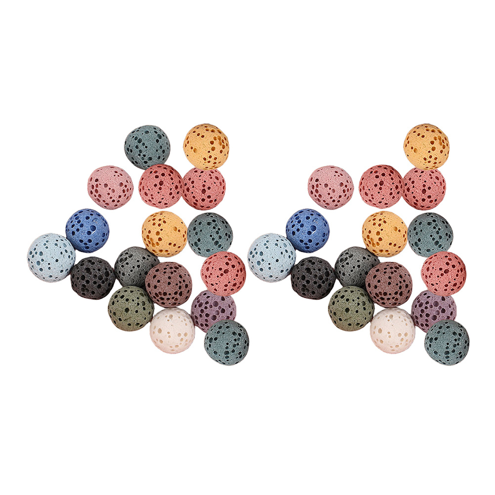 Air Stone Diffuser - 33pcs Volcanic Stone Diffuser Beads 10Mm